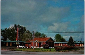Postal de RIVERTON, Wyoming de la década de 1960 "PAINTBRUSH MOTEL" Highway 26 Roadside/sin usar - Imagen 1 de 2