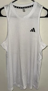 Adidas Aeroready ärmelloses Slim Fit weißes Tanktop - Herrengröße Small " - Bild 1 von 5