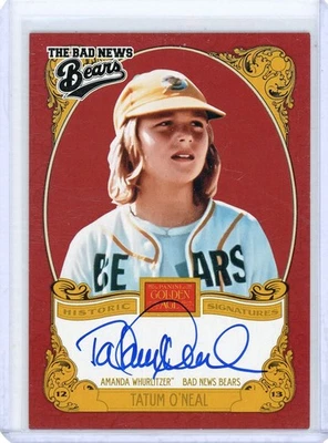 TATUM O'NEAL 2013 PANINI GOLDEN AGE "Historic" Autograph (ON-CARD AUTO) CARD - Image 1 of 2