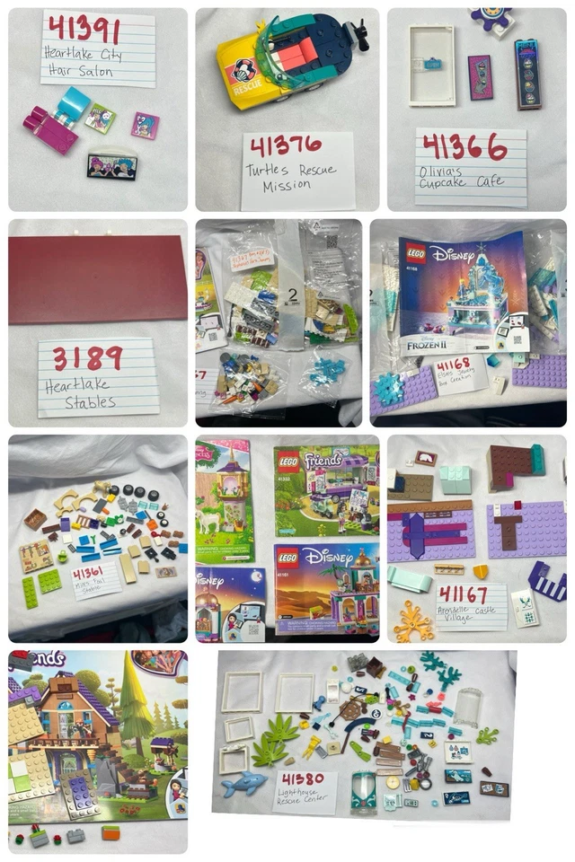 LEGO Friends Juegos Incompletos Piezas Etiquetadas 41367 41167 41168 41369 Más Foto 1 de 4