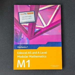Both Edexcel M1 Mechanics 1 AS A Level 2000 & 2008 Modular Maths Textbooks w/ CD - Picture 1 of 11