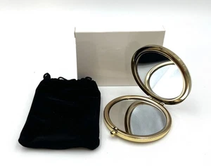 Lancome Absolue Cosmetic  Beauty Makeup Compact Double Face Mirror ~ Gold - Picture 1 of 2