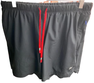 Fabletics Shorts Mens Large Lined Black Athletic Workout Performance Lightweight - Picture 1 of 4