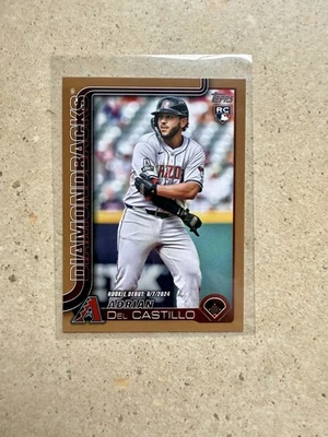 2025 Topps Update Adrian Del Castillo US267 Rookie Debut Gold /2025 Diamondbacks - Image 1 of 2