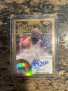 Autógrafos Topps Finest UFC Intimidators 2024 Jair Rozenstruik Gold/50 - Imagen 1 de 2