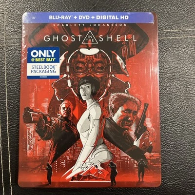 GHOST IN THE SHELL Blu-Ray+DVD+Digital HD Best Buy Exclusive Steelbook - SEALED - Image 1 of 4
