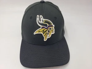 Minnesota Vikings New Era 39Thirty Flex Fitted (Seems L-XL) Hat Cap NFL Black - Picture 1 of 12
