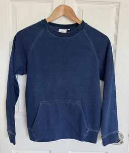 Girls Adriano Goldschmied AG 100 Percent Cotton Indigo Blue Crew Side M - Picture 1 of 4