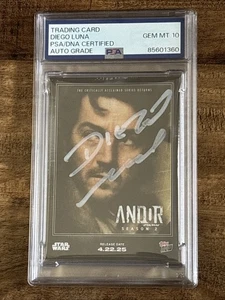 Diego Luna Signed 2025 Topps Now Star Wars Andor Season 2 #AS2 PSA 10 Gem Auto - Picture 1 of 2
