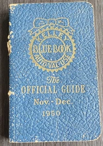 1950 Kelley Blue Book The Official Guide Nov- Dec - Picture 1 of 3
