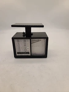 Scala affrancatura Gould. Pesa articoli fino a 1 libbra. #02820. Plastica nera. Decenni vecchi - Foto 1 di 5