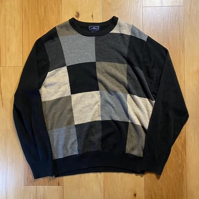 Dockers Sweater Mens Adult Pullover Check Crew Neck Long Sleeves Knit - Image 1 of 3