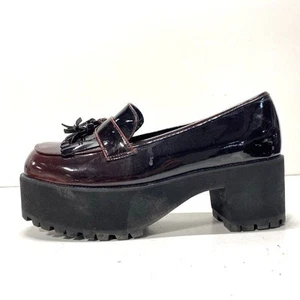 Tuk A9827L Maroon Solid Platform Heels Women 11 - Picture 1 of 6