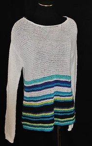 Nuevo con etiquetas BoHo CHIC Superparente Capas Crochet Tejido Macramé Gran Tamaño Suéter Top M - Imagen 1 de 4