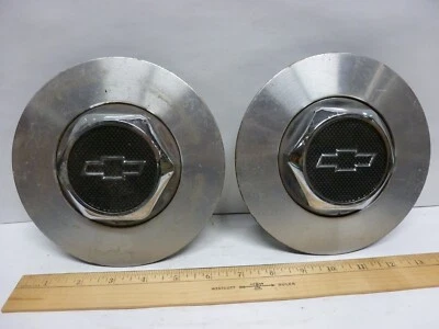 2 tapas centrales de rueda usadas OEM 98-07 Chevy Chevrolet Impala Monte Carlo 9592363 Foto 1 de 4