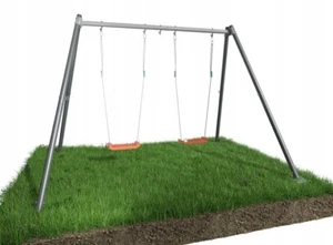 Schaukelgestell Hängemattegestell Stahl Doppelschaukel Gestell bis 200 kg - Bild 1 von 6
