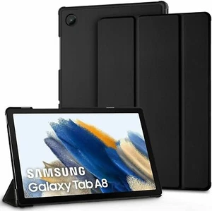 For Samsung Galaxy Tab A8 10.5" Leather Smart Stand Case X200/X205 Tablet Cover - Picture 1 of 13