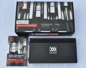 MOREL MPS 4.400 4-CHANNEL TOP QUALITY AB CLASS, HI-INPUT + AUTO-START + FREE RCA - Picture 1 of 7