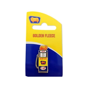333408 GOLDEN FLEECE TALL PETROL BOWSER AUSTRALIAN COLLECTABLE PIN BADGE CARD - Bild 1 von 1