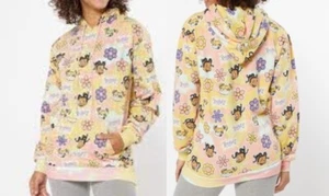 Nickelodeon Women's  Orange Tie Dye Floral Rugrats Print Hoodie Size L NEW!! - Picture 1 of 9