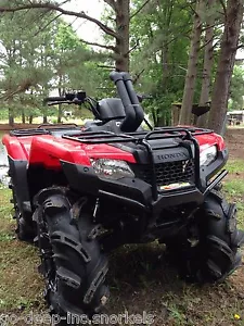 HONDA 420 RANCHER SNORKEL KIT 2014-2024 ( NEW BODY STYLE ) TWIN SNORKEL STACKS - Picture 1 of 11