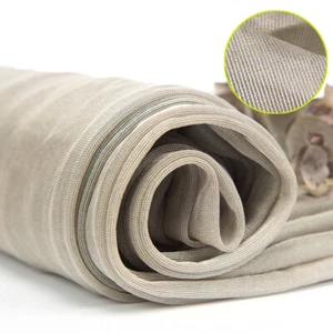 Silver Fiber Conductive Fabric Mesh RF/EMI/EMF/LF Blocking/Microwave Shielding - Picture 1 of 6