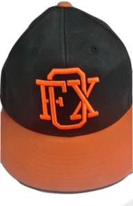 Fox Racing eng anliegende Mütze Größe 6 7/8 - 7 1/4 210 Flexfit orange mit schwarzem Logo Kappe - Bild 1 von 4