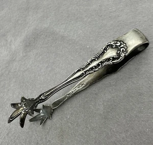 Pinzas de garra vintage Wallace de plata esterlina antiguas Atlanta azucarero 3" RW&S - Imagen 1 de 18