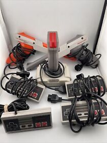 Nintendo NES Controller & Accessories Lot (7 Items) Untested OEM Read Below Ty!!