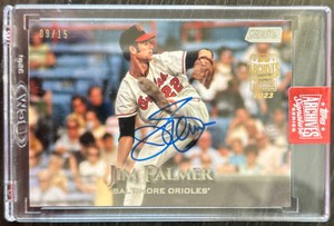 2023 Topps Archive Signature Series Retired Jim Palmer Auto 09/15 Orioles