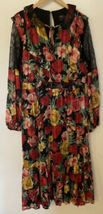 Lovedrobe Luxe Lace Floral Maxi Dress Size 18 BNWT RRP £110