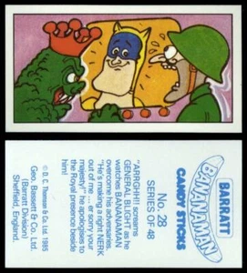 Barratt Bananaman #28 Basset Candy 1985 Card - Picture 1 of 1