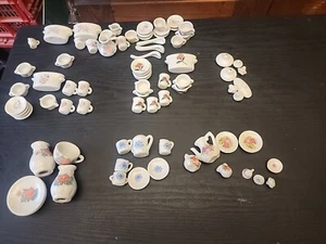 Juego de té de cerámica de porcelana vajilla miniatura para casa de muñecas juguete bien jugado - Imagen 1 de 8