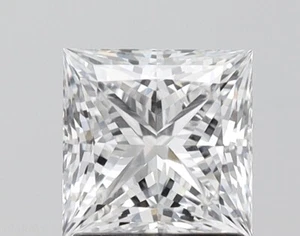 1.59 ct D-VVS2 Princess Cut Diamond, IGI Certified Diamond-CVD Lab Grown Diamond - Picture 1 of 6