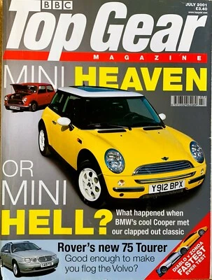 TOP GEAR MAGAZINE JUL-2001 - Pagani Zonda C12, Chrysler PT Cruiser, Mini One - Image 1 of 2