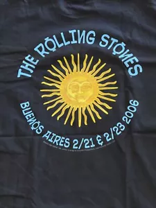 Camiseta de concierto original de los Rolling Stones Buenos Aires Argentina 2006 nunca usada XL - Imagen 1 de 3