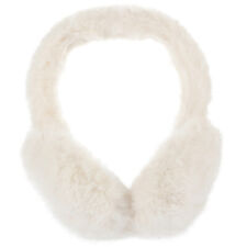 White Artificial Fur Foldable Earmuffs Miss for Women Womens Cute