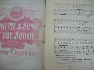 SING ME A SONG OF THE SOUTH Vintage KLAVIER NOTEN 1899 Worte Ballade - Bild 1 von 1