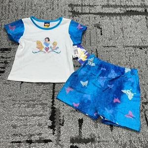 Girls Size 4/5 Disney Princess Top And Shorts New With Tags Made In USA - Picture 1 of 15