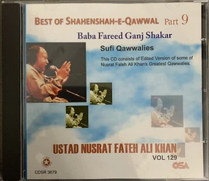 Best Of Shahenshah-e-Qawwal Part 9 Vol 129 Ustad Nusrat Fateh Ali Khan Qawali CD - Imagen 1 de 2