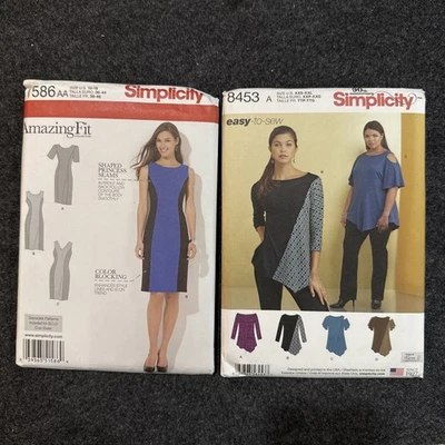 Simplicity Women Sewing Patterns Lot of 2 - Image 1 of 4