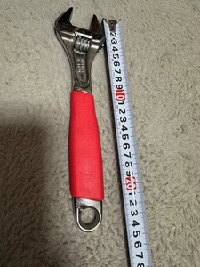 Llave ajustable Snap-on FADH10A 10" roja de agarre suave [como nueva] - Imagen 1 de 5