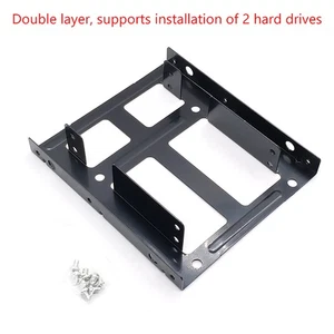 2.5 To 3.5 Hard Disk Bracket Hard Drive Dual Desktop SSD Mounting Bracket - Bild 1 von 5