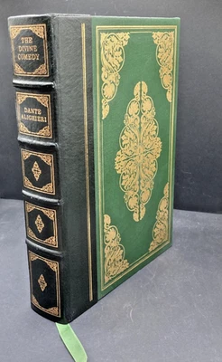 The Divine Comedy, Dante Alighieri, Franklin Library 1983, 1/4 Leather Foto 1 de 4