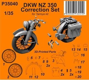 CMK 1/35 DKW NZ 350 Correction Set for Tamiya kit - Picture 1 of 1