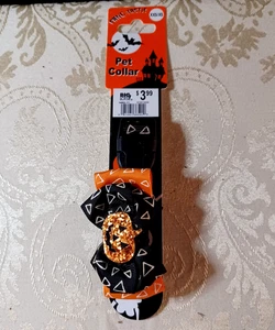 Collare per cani Halloween zucca fang-tastic - taglia XS/S - da 9" a 11" - Foto 1 di 3