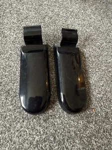 MINI ONE COOPER S R52 CONVERTIBLE BOOT LID HINGE COVERS BLACK 2004-2008 - Picture 1 of 2