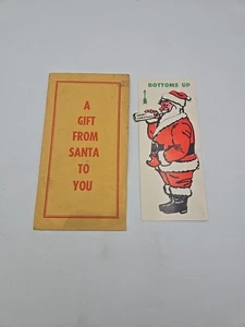CARTÓN TROQUELADO AÑOS 1950-60 FIGURA SANTA CLAUS, REGALO CLASIFICACIÓN X - Imagen 1 de 6