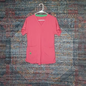 Carhartt womens solid red Force scrub top S - Picture 1 of 5