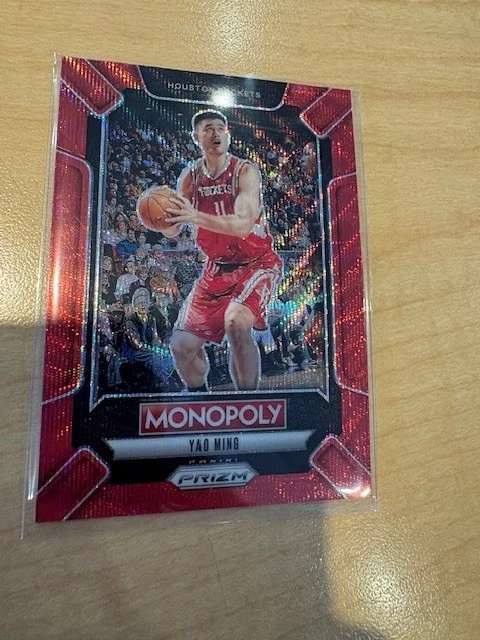 2024 - 25 帕尼尼 Prizm 大富翁红色浪潮 Prizm 姚明 #LEG9 - 火箭 — 第 1/1 张图片